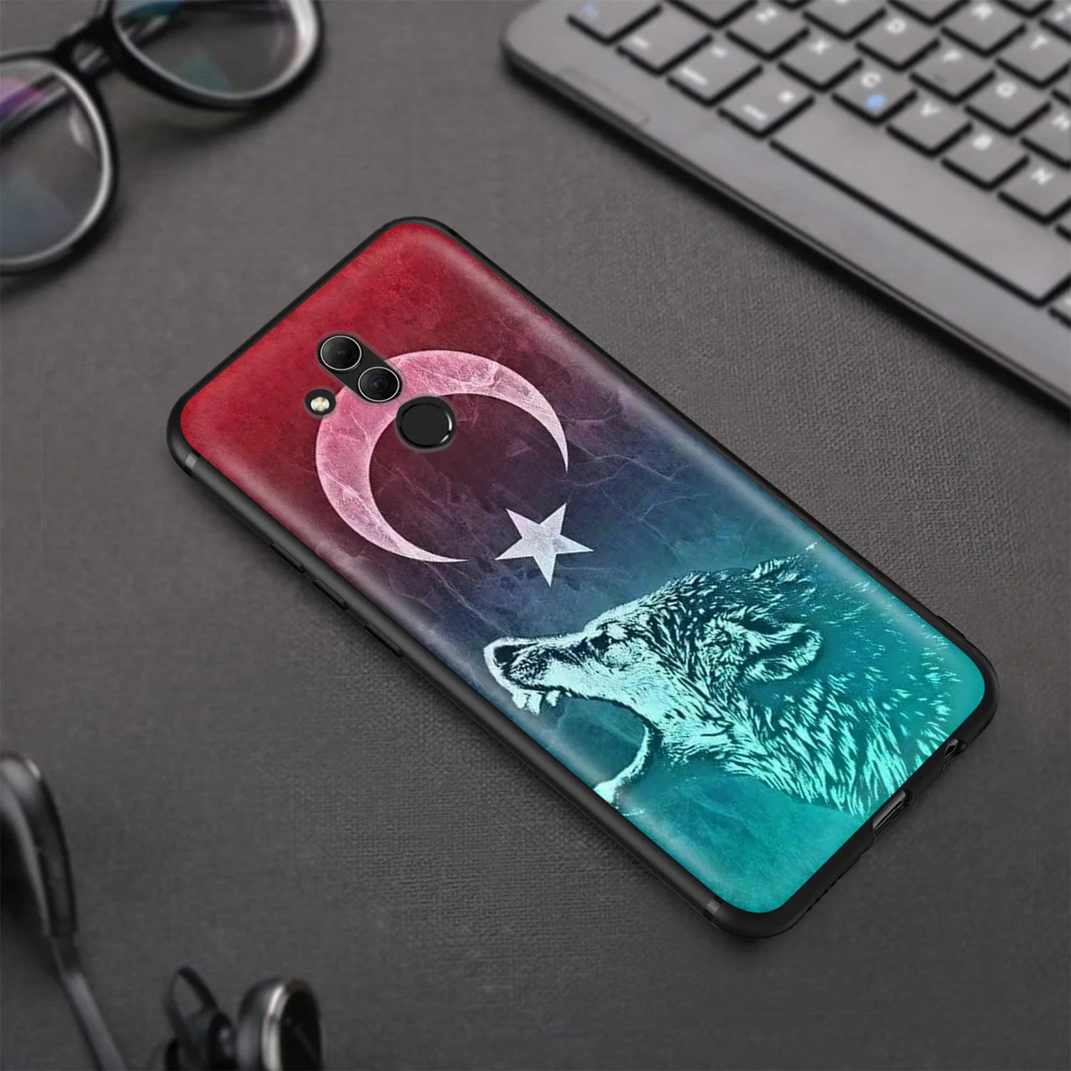 Чехол Lavaza с турецким флагом и волком для Huawei P30 P20 P10 P9 P8 Mate 20 10 Pro Lite P Smart 2017 |