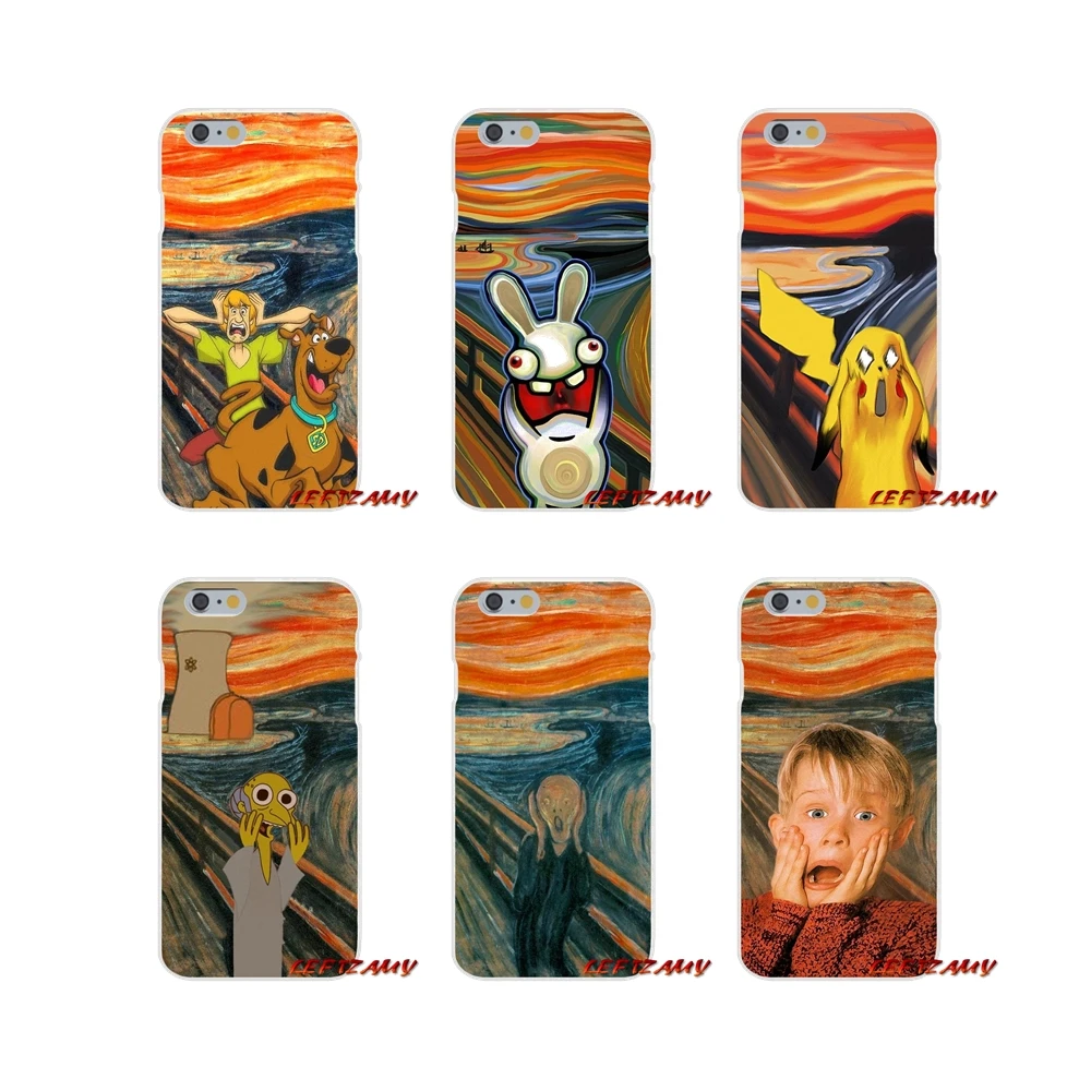 Мягкий чехол для iPhone X XR XS MAX 4 4S 5 5S 5C SE 6 6S 7 8 Plus ipod touch забавная картина Кричащие Edvard