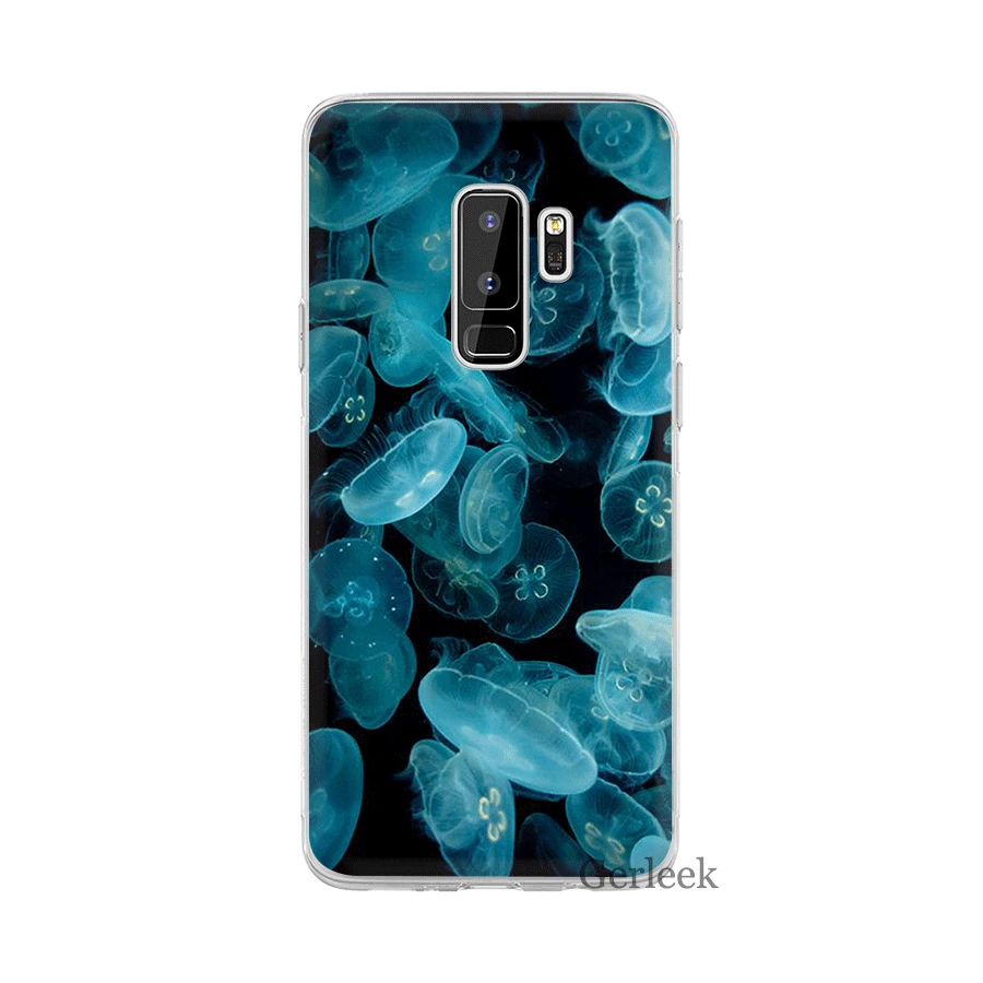 Чехол для телефона Desxz Jellyfish Seahorse Turtle Samsung Galaxy A3 A5 A6 A8 A7 A9 Plus 2018 Защита Крышки |