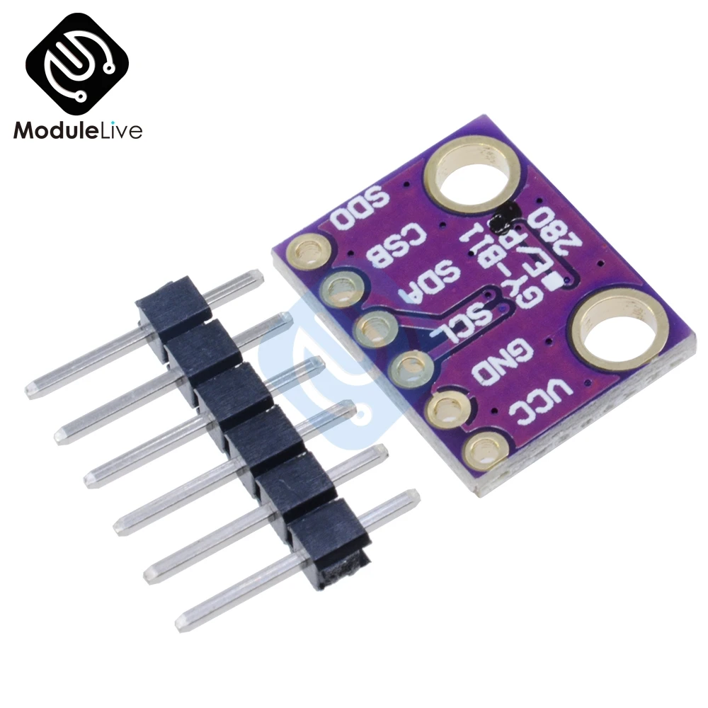 10 шт. I2C/SPI BMP280 3 V Цифровой атмосферный модуль атмосферного датчика давления для