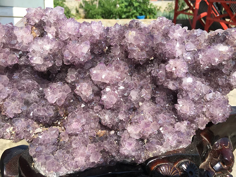 6 2 кг Большой Размеры натуральный аметист красивый фиолетовый Кварц Geode Кристалл