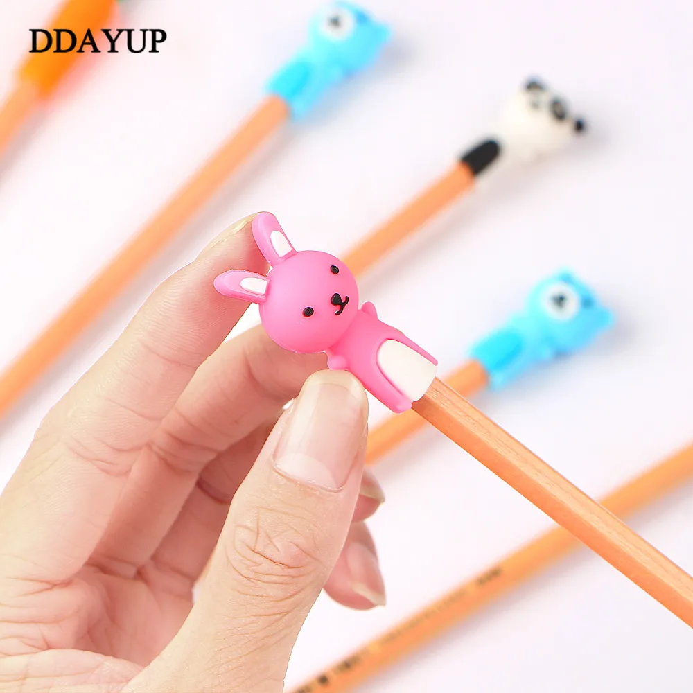 3 шт./компл. Kawaii Animal Pencil Lengthen Extender держатель портативный для офисных школьных