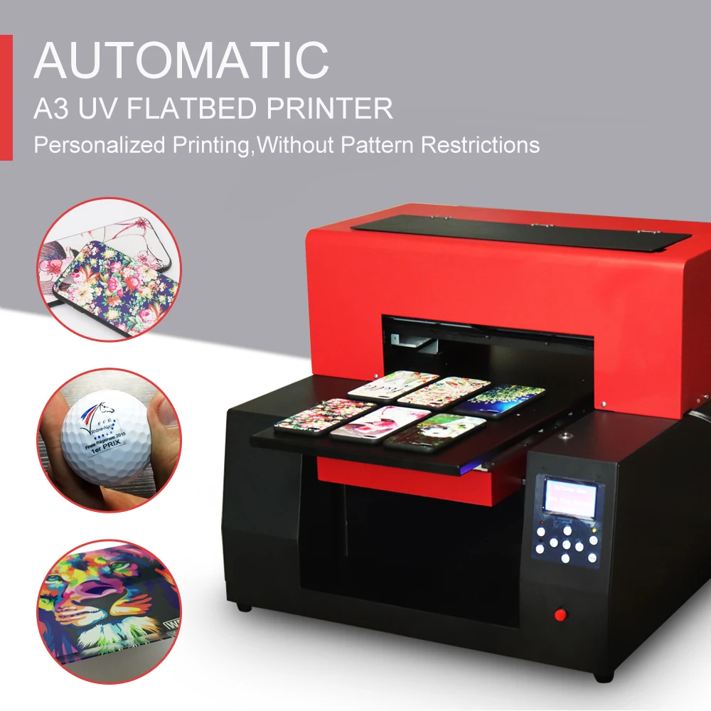 

OYfame Automatic A3 UV Flatbed Printer A3 Phone Case Printer For Phone Case Glass Metal Wooden Acrylic uv Printing Machine