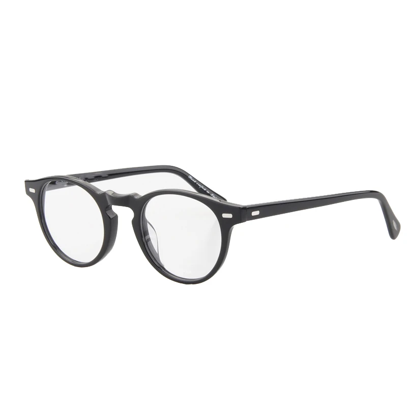 BOCAI Новый Ретро Оптические Очки Кадр 5186 Грегори Пек Круглый мода очки Кадров для