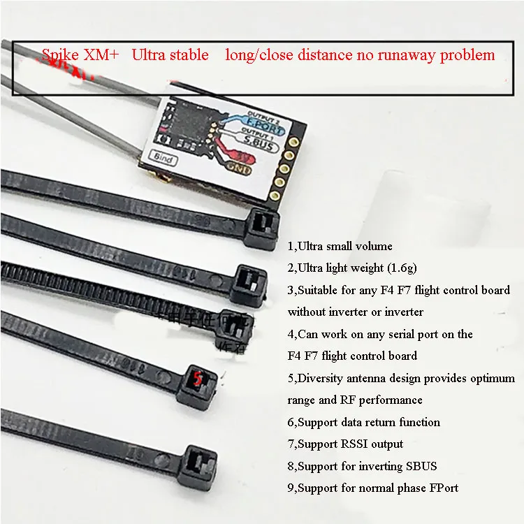Плата приемника FrSky XM + plus SBUS Mini 1 шт. расширенная версия модуль для RC FPV Racing Quad x lite x9d