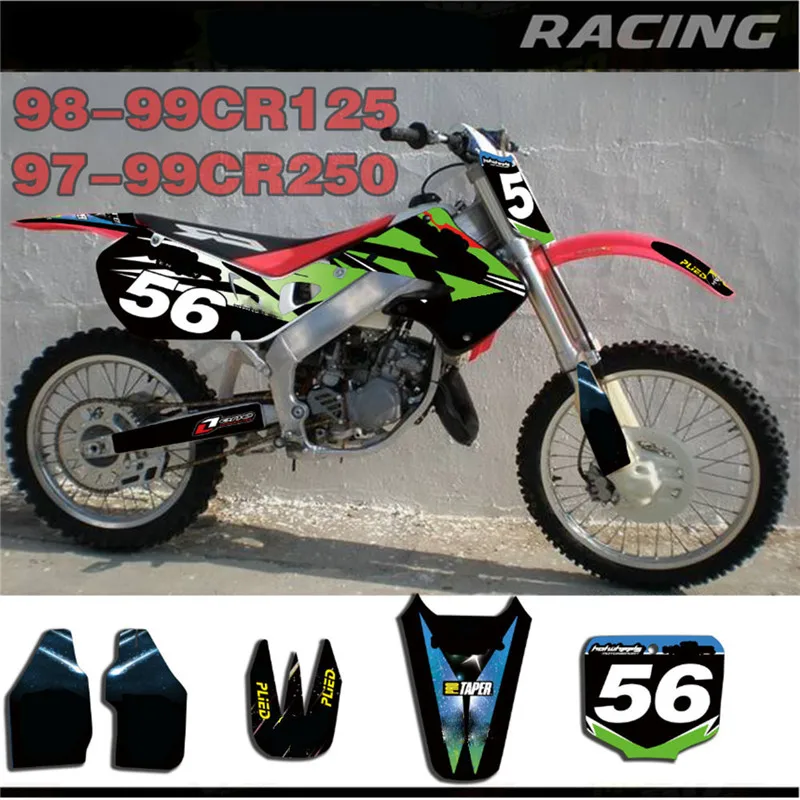 Переводная наклейка графика и фон для Honda CR125 CR250 1997 1998 1999 CR 125 250|Наклейки стикеры| |