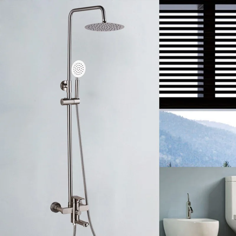 Uythner роскошный настенный 8-дюймовый смеситель для душа ванной комнаты с