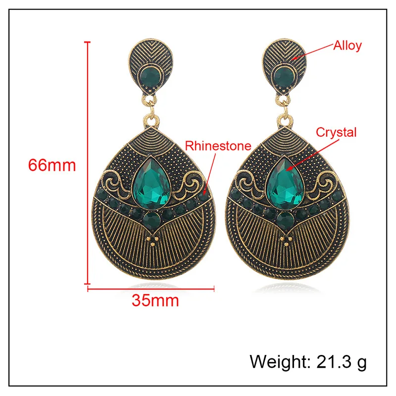 Женские серьги в виде капель модные аксессуары стиле ретро популярные ювелирные