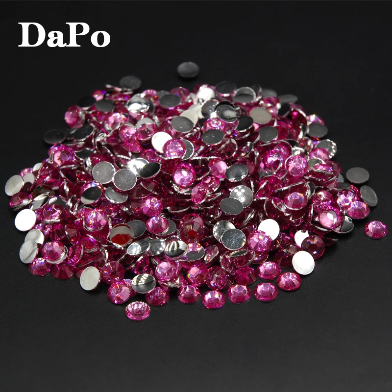 Новые акриловые кристаллы для нейл арта Стразы с плоским основанием без горячей