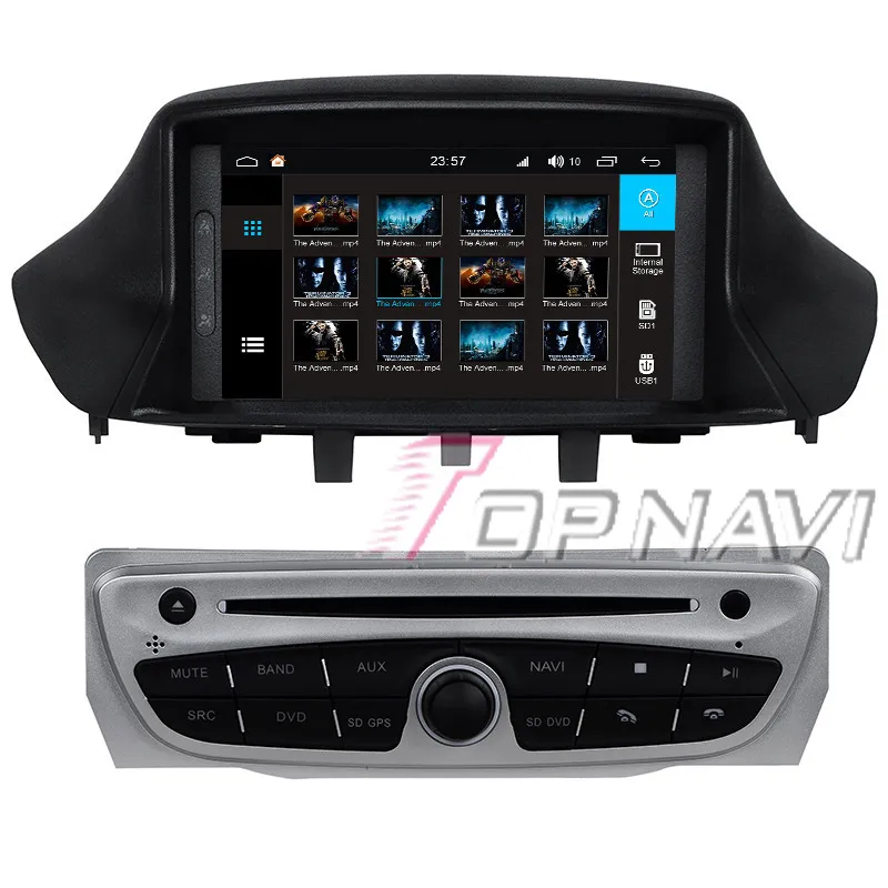Topnavi Восьмиядерный S200 Android 8 0 автомобильный DVD мультимедийный плеер для Megane III