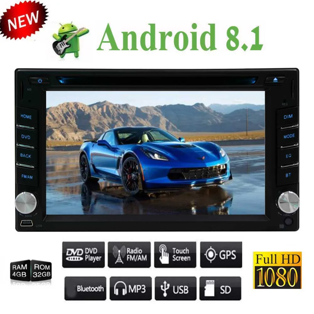 Android авто резервная камера USB SD 6 2 дюймовый сенсорный экран DVD CD плеер 8 1
