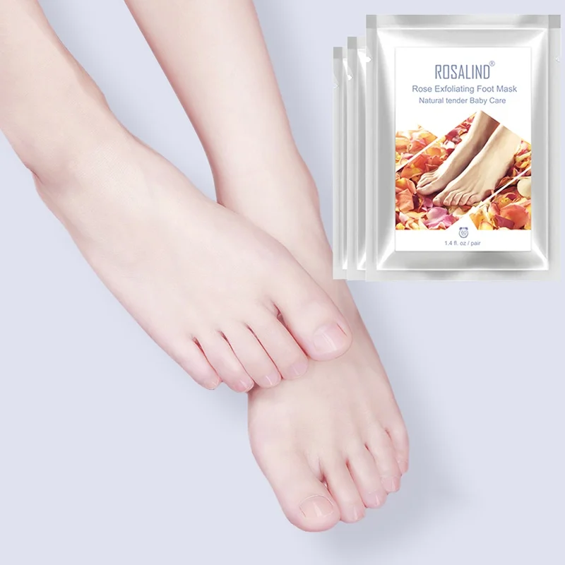 Розовая маска для очистки ног нужно только тщательно удалить омертвевшую кожу в