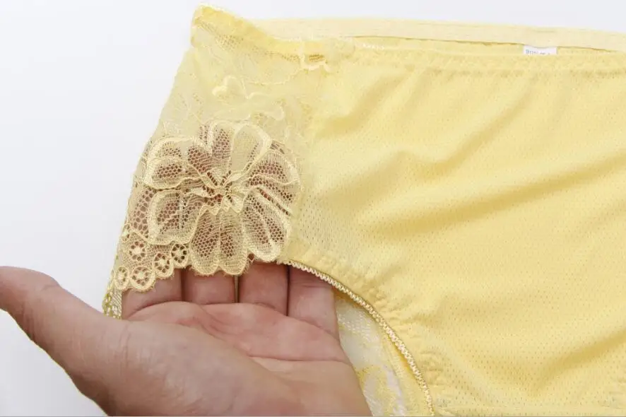 Women's large lace stitching sexy underwear breathable swimming cloth seamless women's waist triangle underpants | Женская