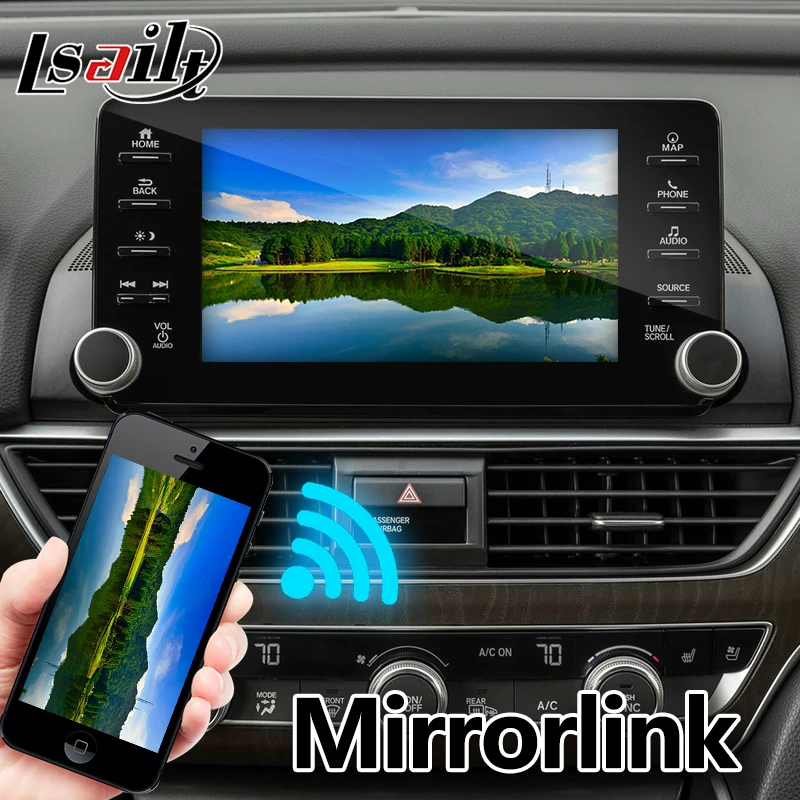 Lsailt Android gps навигационная коробка для Honda Accord high end-видео интерфейс коробка зеркальная ссылка youtube waze yandex navi
