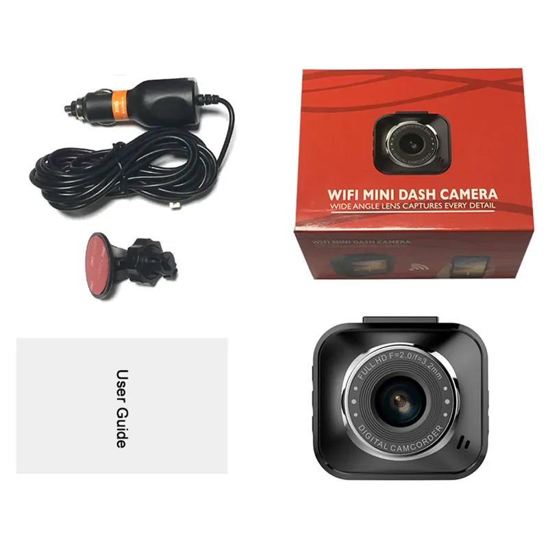 Автомобильный видеорегистратор HD WiFi 1080 P скрытый 2 0 дюймов детектор движения