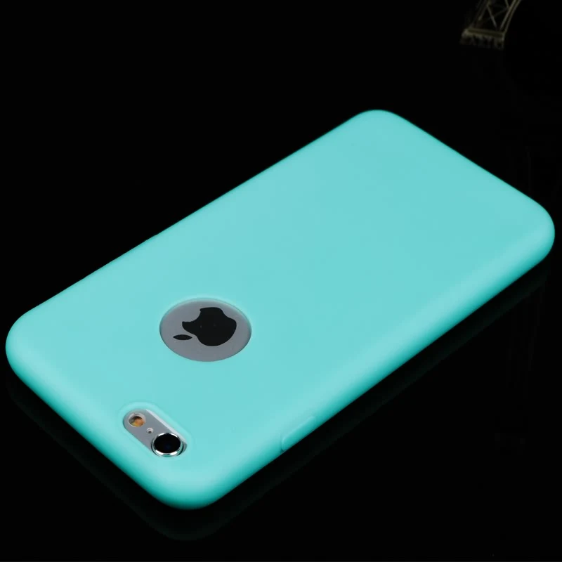 Новое поступление чехол для iPhone 6! Конфеты цвета мягкой ТПУ силиконовой телефон