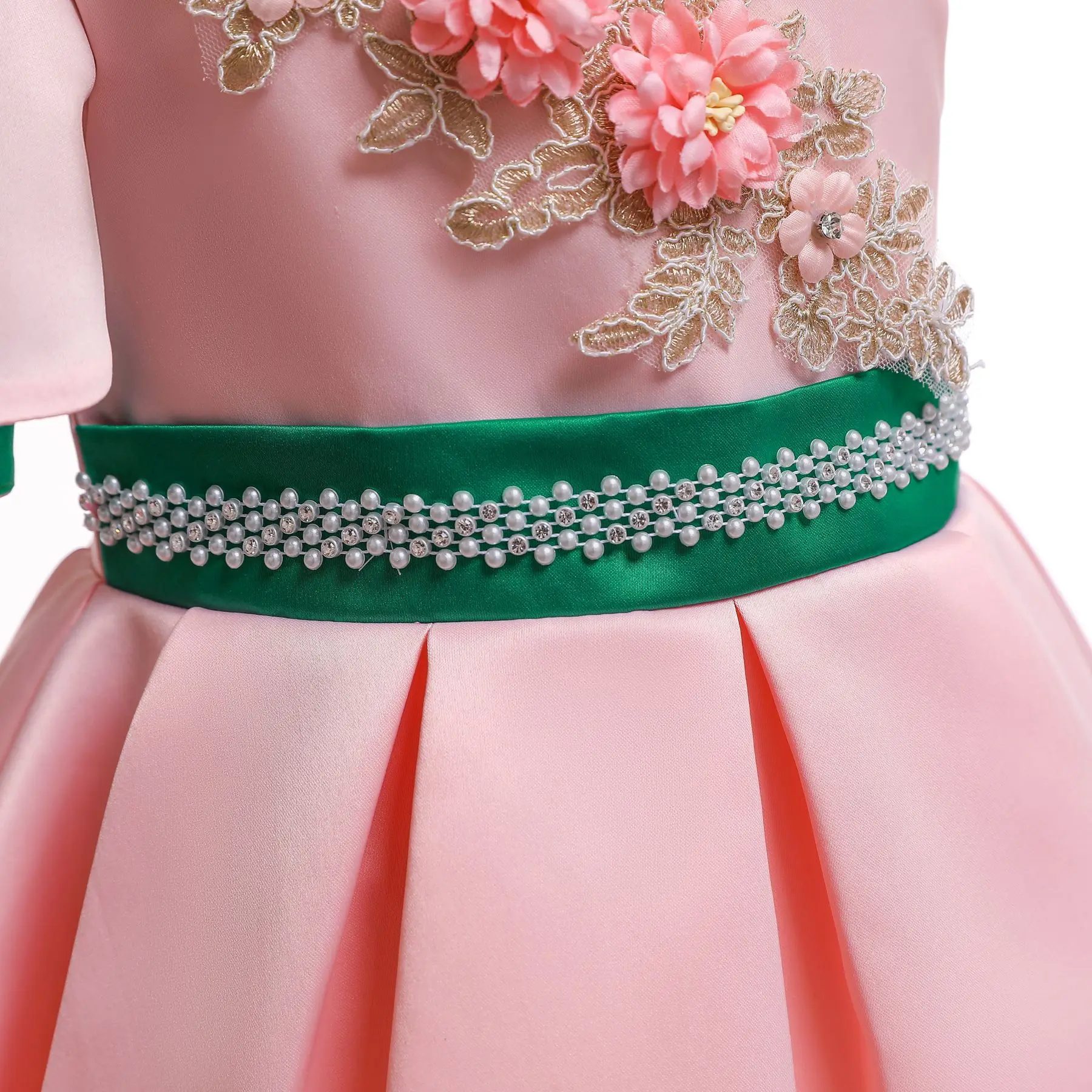 Летние Детские платья для девочек платье с цветочным рисунком маленьких