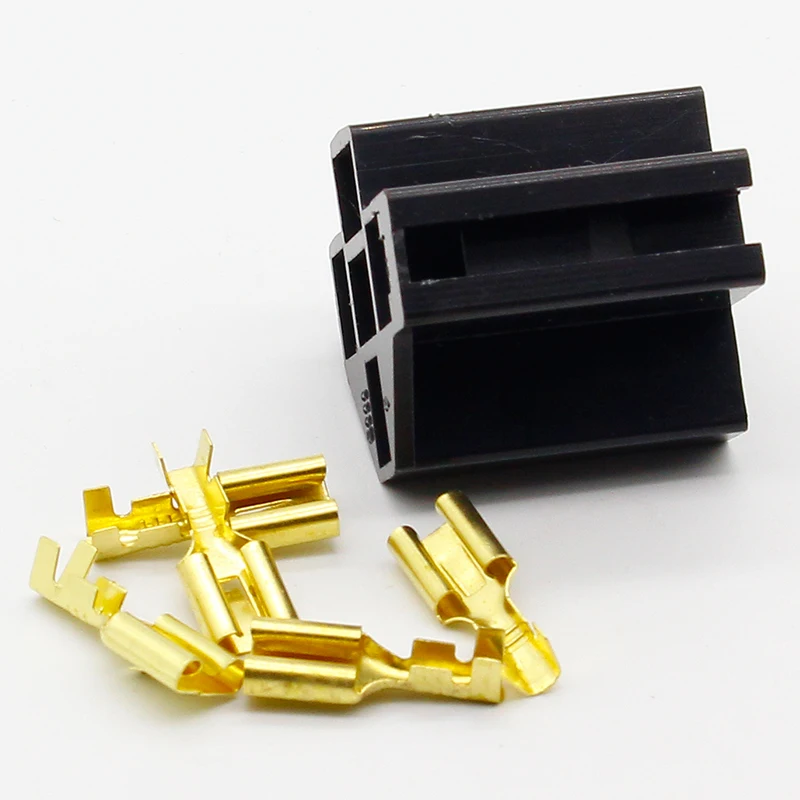 Автомобильный 5 контактный релейный держатель с медными наконечниками 6 3 мм 1