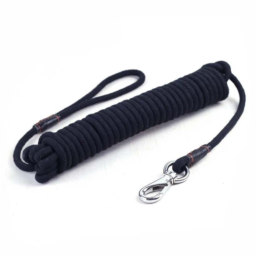 

High Quality mesh fabric pet dog Traction rope Medium Small dog Long training outdoor dog Walking leash 5m 10m 15m dog collar