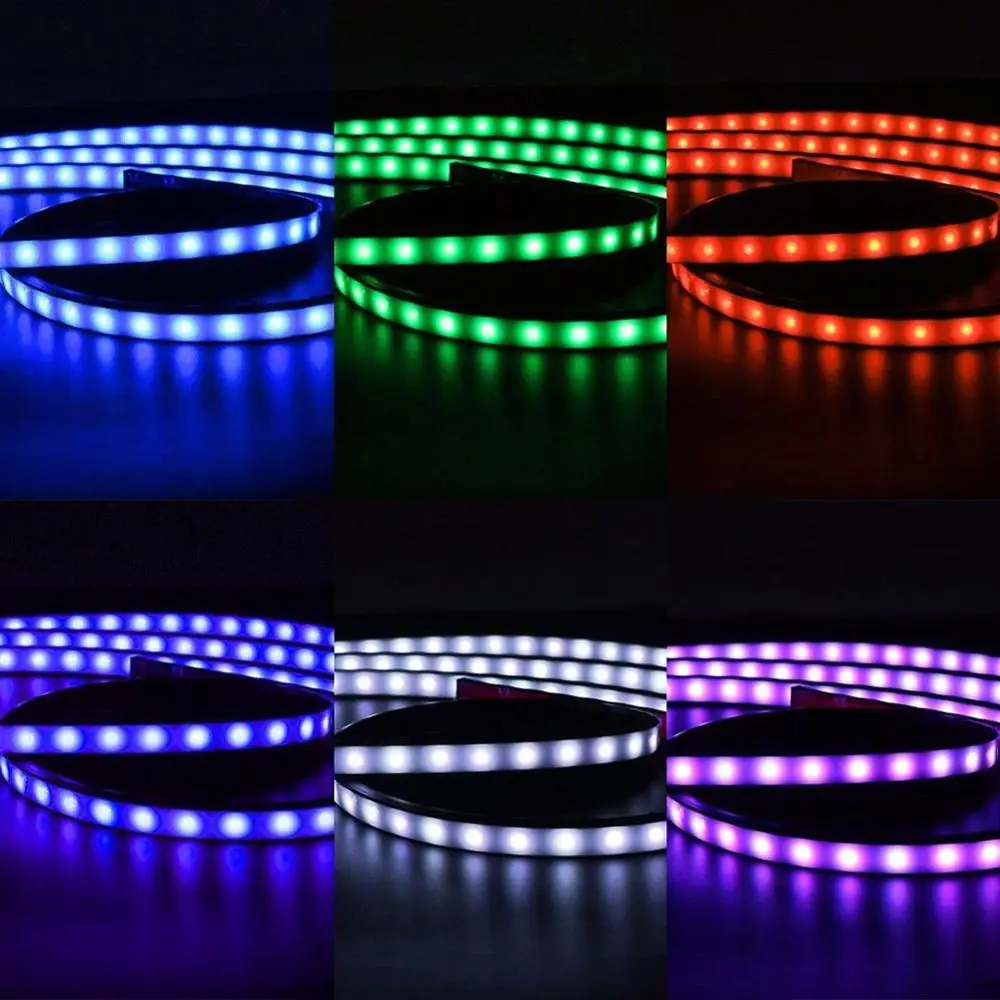 4 шт. автомобильная светодиодная лента RGB с дистанционным управлением|Сигнальная