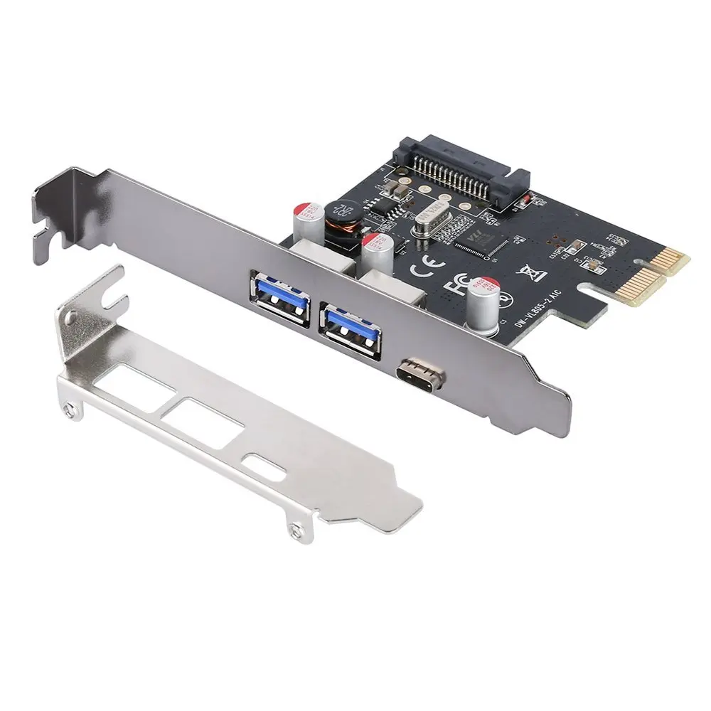USB 3.0 Type C PCIe Плата расширения PCI e к 1 и 2 A 3 адаптер Express контроллер концентратор для