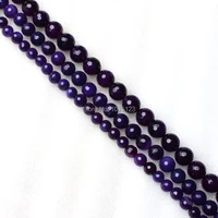 high quality 81012mm deep purple natural agates stone faceted round gem loose beads 38cm diy creative jewellery making wj201