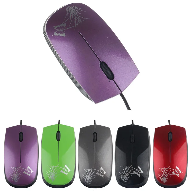 Мода USB 2 0 Проводная мышь мини оптическая светодиодная для ПК и портативных