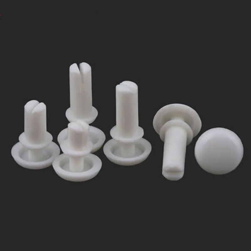 20pcs R4050 R4060 R4070 R4080 R4090 R4100 R4120 White nylon rivets R-shaped / type PC board Plastic fan rivet | Обустройство дома