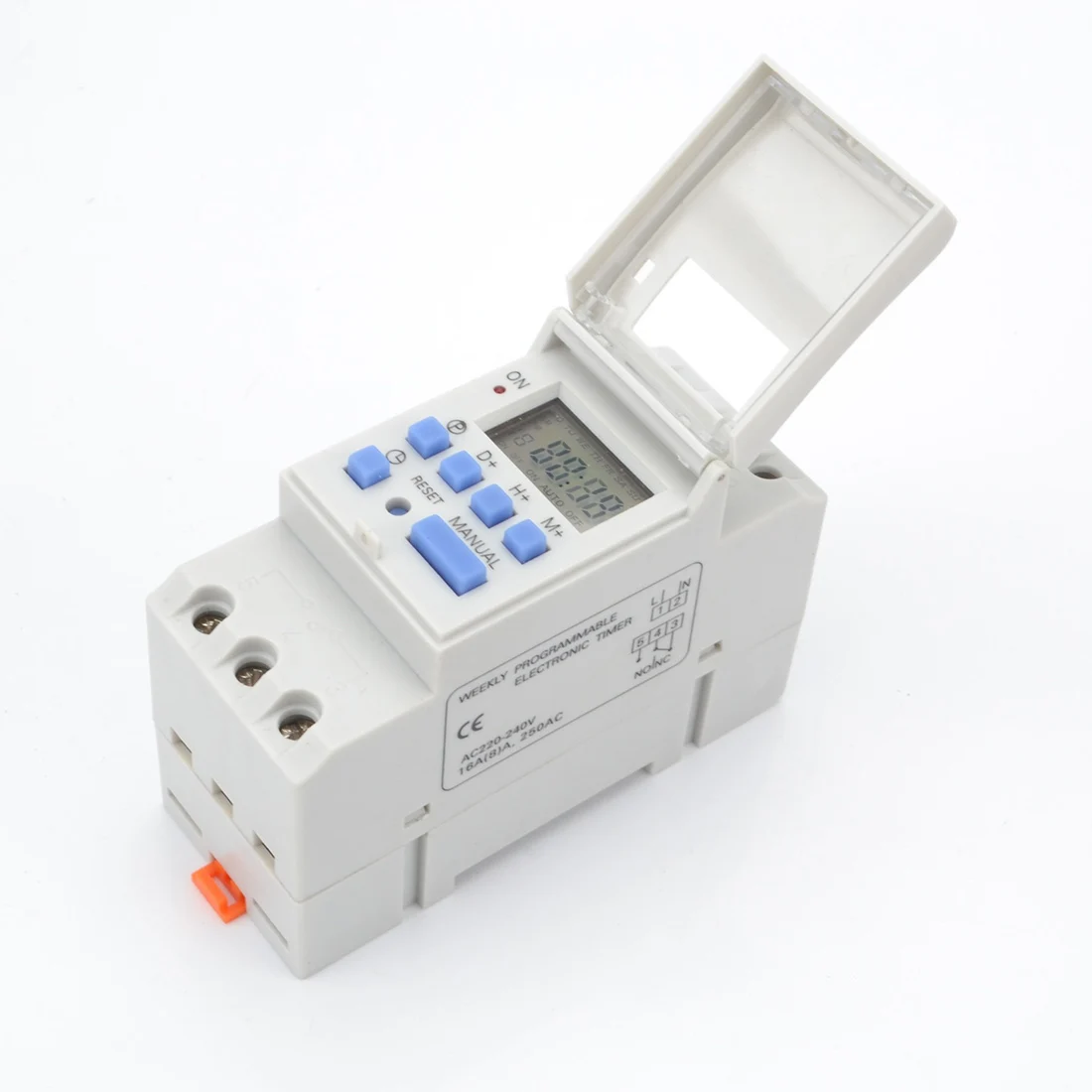 

Digital LCD Power Timer 7 Days Programmable Time Switch AC 220V / 110V DC 12V 16A Temporizador Din Rail Timer Switch