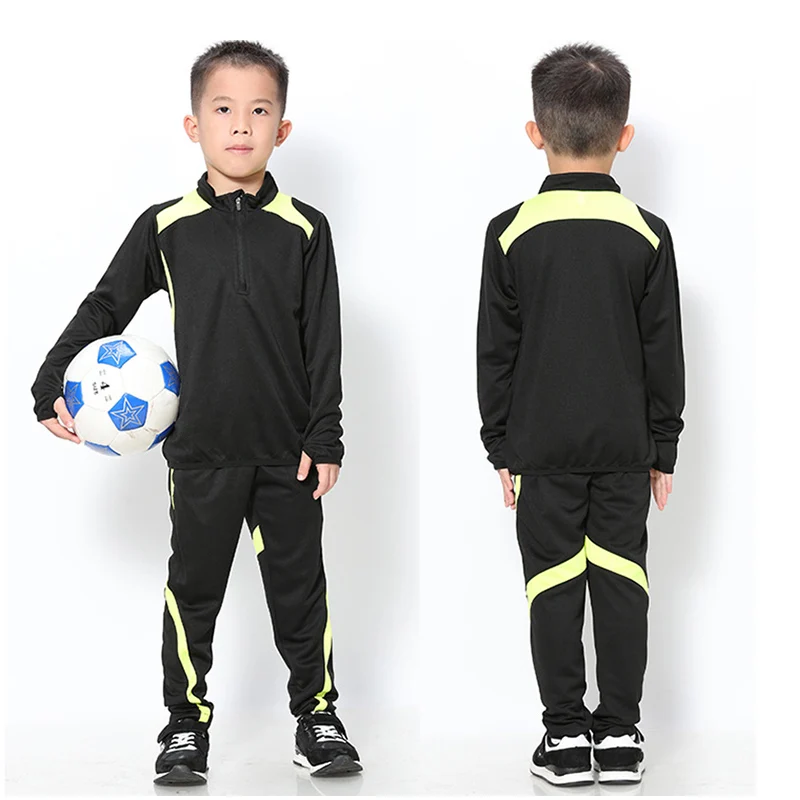 2018 детский футбольный костюм с длинным рукавом на весну и осень футбольные