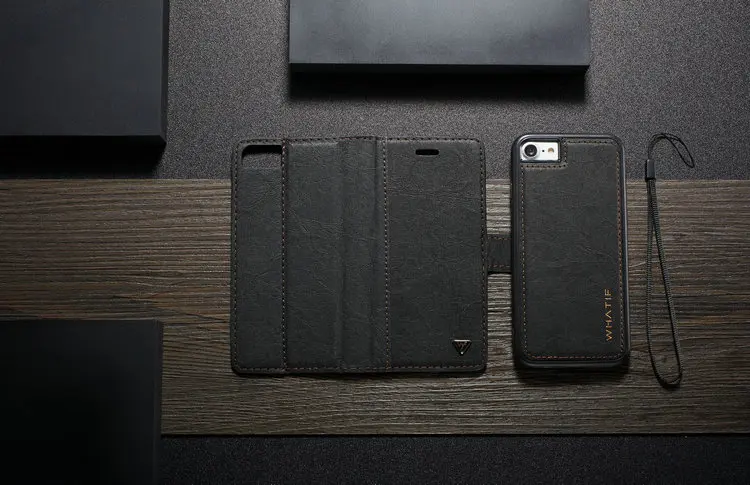 Роскошный кожаный чехол из крафт-бумаги для Iphone 11, 11Pro, 6 S, 7, 8 Plus, съемный кошелек, откидной чехол, чехол для Iphone 11 Pro, X, XS, Max, XR