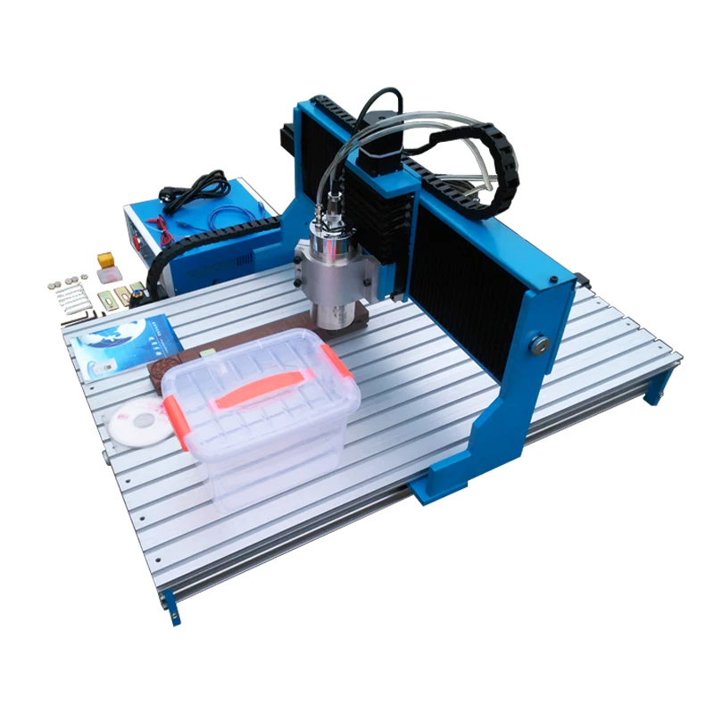 LY CNC 6090 1500 Вт шпиндель линейной направляющей 4 оси древесины cnc маршрутизатор 3