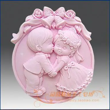 

Wedding Silicone Soap mold DIY Carft 3d soap molds S034