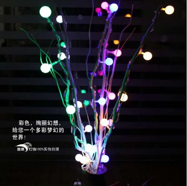 25 вишня мяч рождественская елка свет главная гостиная мебель узел таиланд сепак