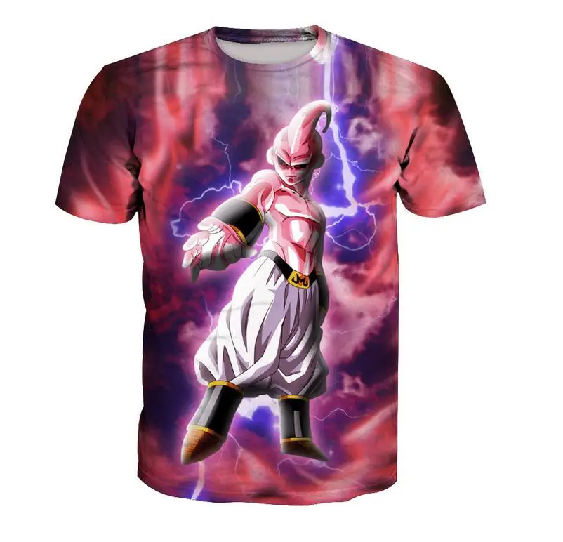 4 Для женщин/мужчин Dragon ball z Frieza Vegeta Goku футболка Летняя мода 3D принт аниме мультфильм футболка - Цвет: 4