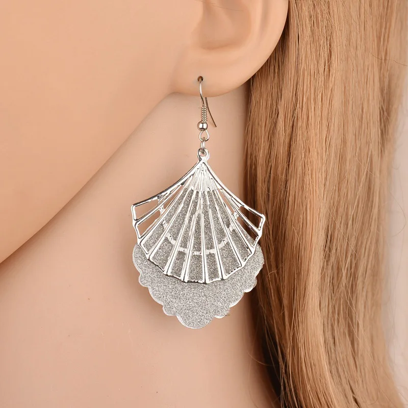 SexeMara Boho натуральный Каури женские серьги в виде ракушки богемные гребешки