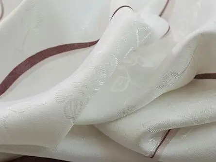 Современные тюлевые шторы в полоску для окон прозрачные Занавески ткань кухонки