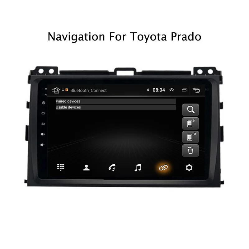 9 &quot2.5D Android 8 1 автомобильный DVD gps плеер для Toyota Prado 2004 2009 Автомобильный Радио
