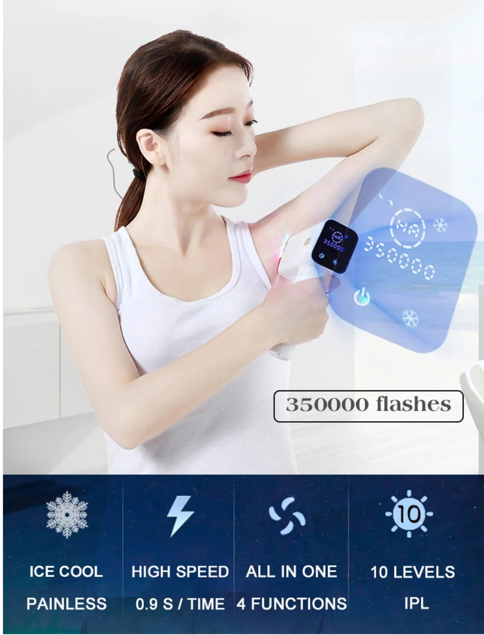 Lescolton T012C 4в1 ICECOOL безболезненный IPL эпилятор устройство для постоянного удаления волос IPL лазерный эпилятор машина для удаления волос