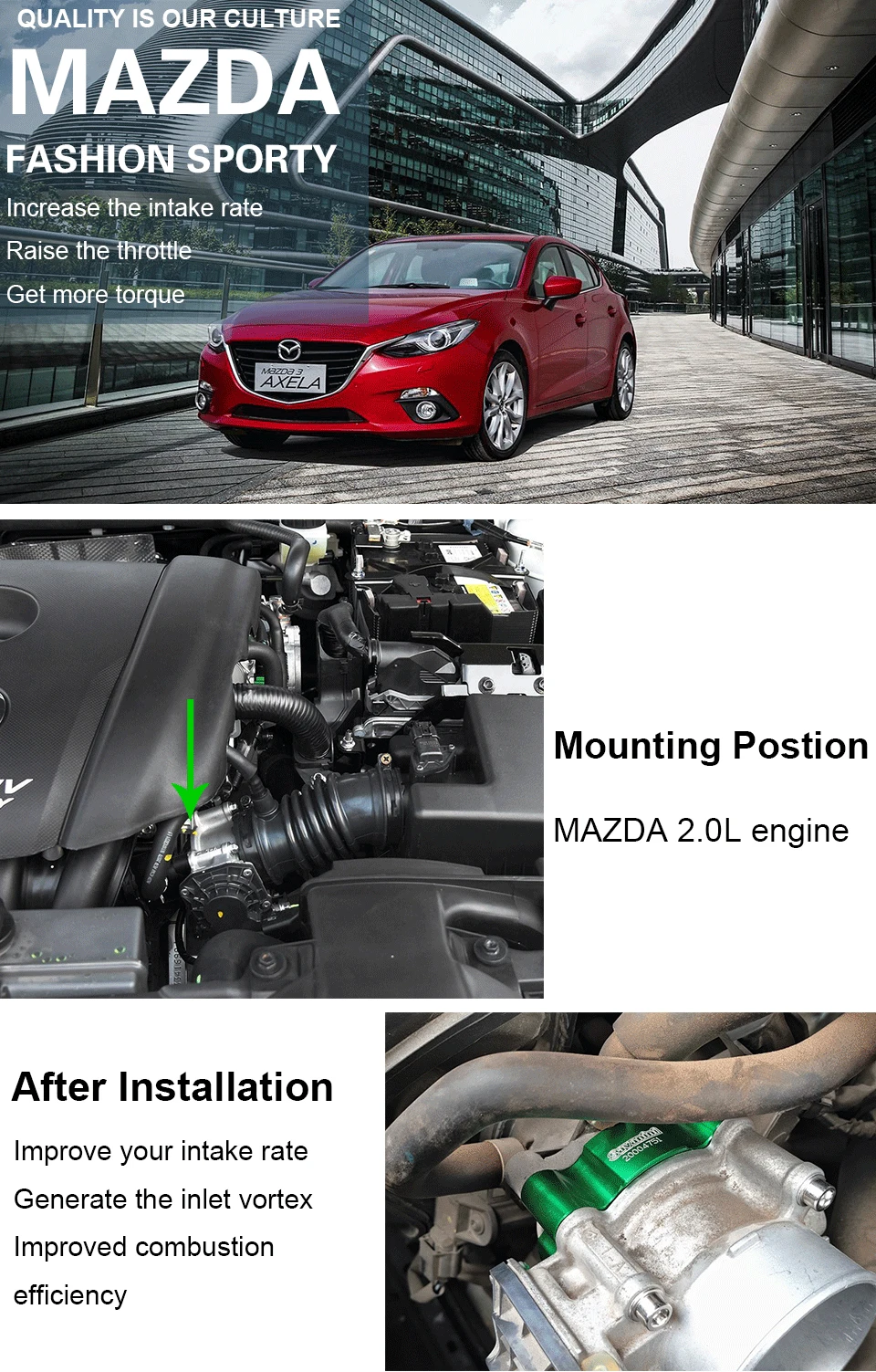 Дроссельная заслонка вихревая впускная прокладка для Mazda Axela Atenza CX-5 CX-4 2.0L 2.5L двигатель алюминиевый сплав бренд Savanini