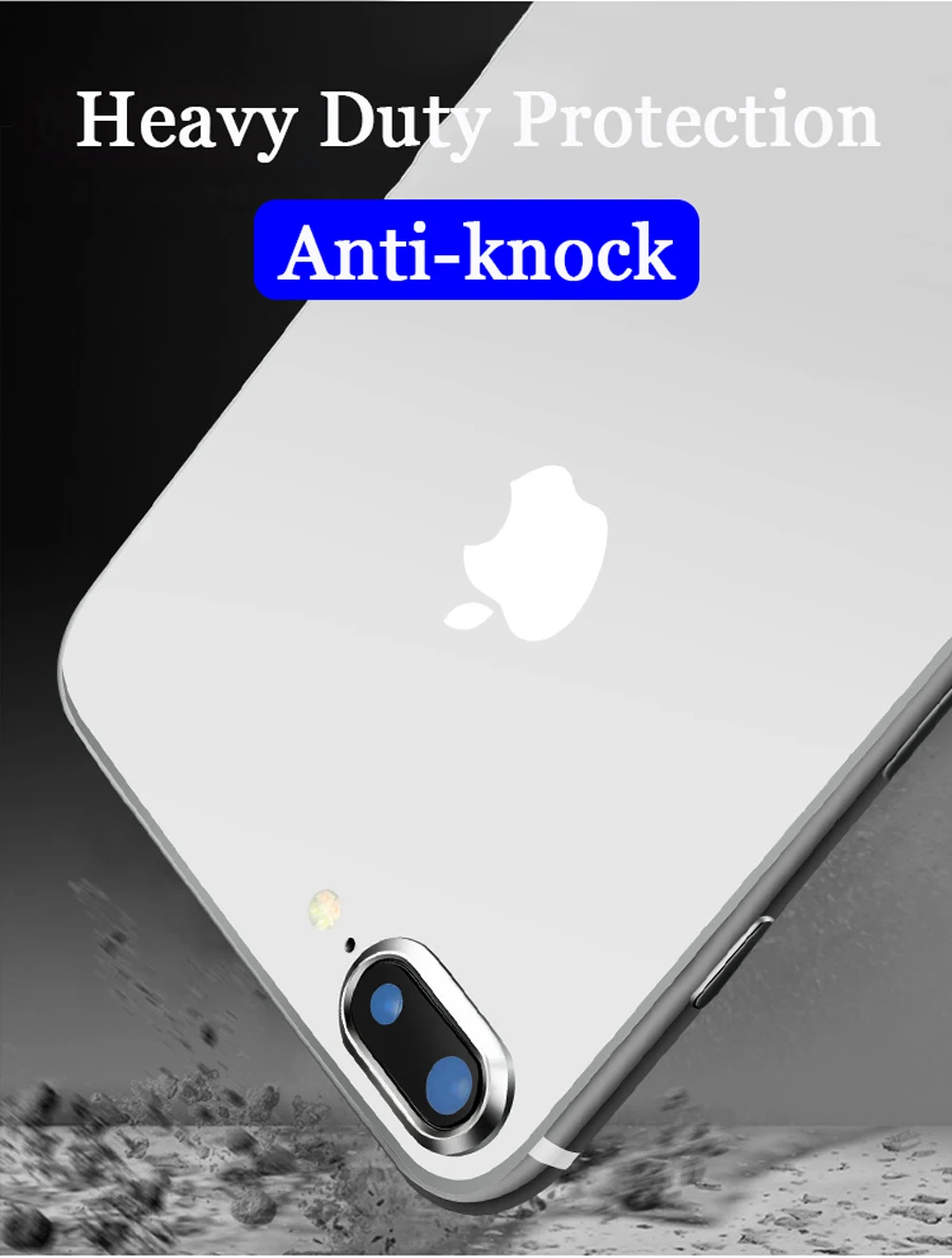 Для iPhone 7 стекло на для iPhone 8 Plus 6s 6 9H твердость камеры защитное закаленное стекло+ металлический задний объектив Камера Протектор Кольцо