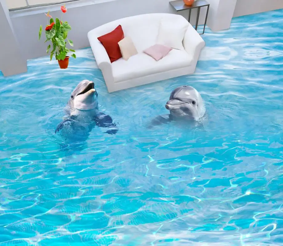 Водонепроницаемые Самоклеящиеся 3d обои для ванной комнаты ПВХ на заказ |