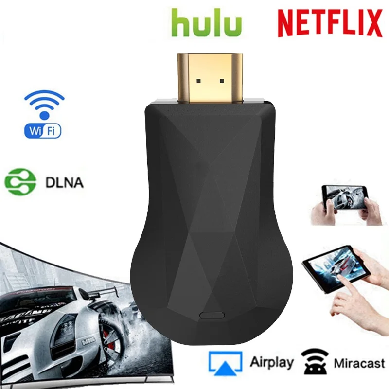 HDMI WiFi дисплей ключ Netflix AirPlay Miracast TV Stick Crome Cast Cromecast 2 3 беспроводной ключ|SmartTV-стики и