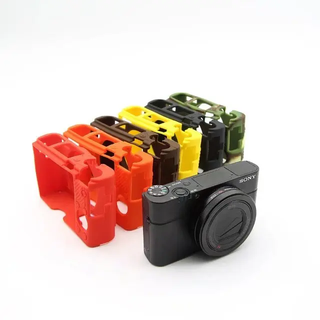 Приятный мягкий силиконовый резиновый легкий чехол для камеры Sony RX100 M3 M4 M5 III