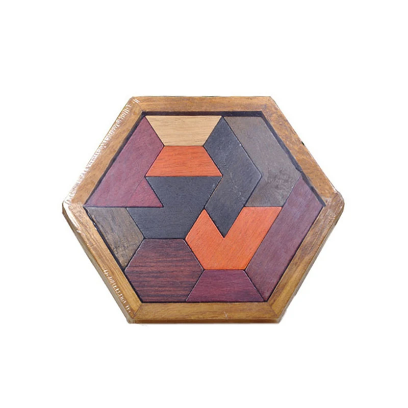 Fulljion обучающая головоломка деревянные игрушки для детей Tangram детские 3d
