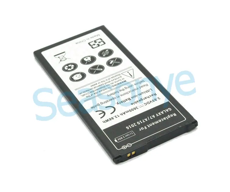 1x 3600mAh / 13.86Wh Заменяемая аккумуляторная батарея EB-BA710ABE для Samsung Galaxy A7 2016 года A710 A710F A7100 A7109 + Код отслеживания.