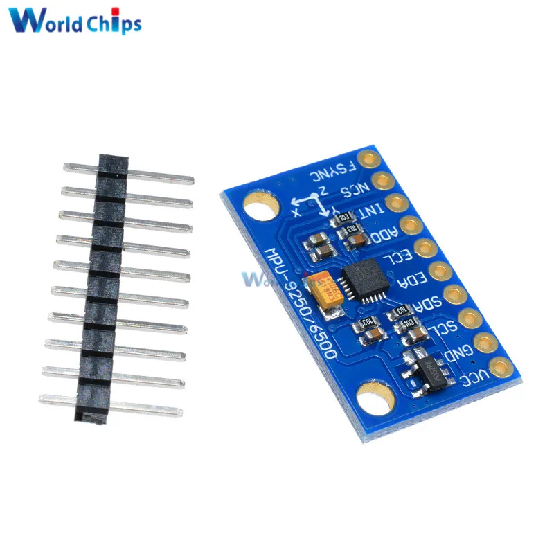 Φ SPI IIC/I2C MPU9250 GY 9250 9 осевое отношение + гироскоп акселератор магнитометр сенсорный