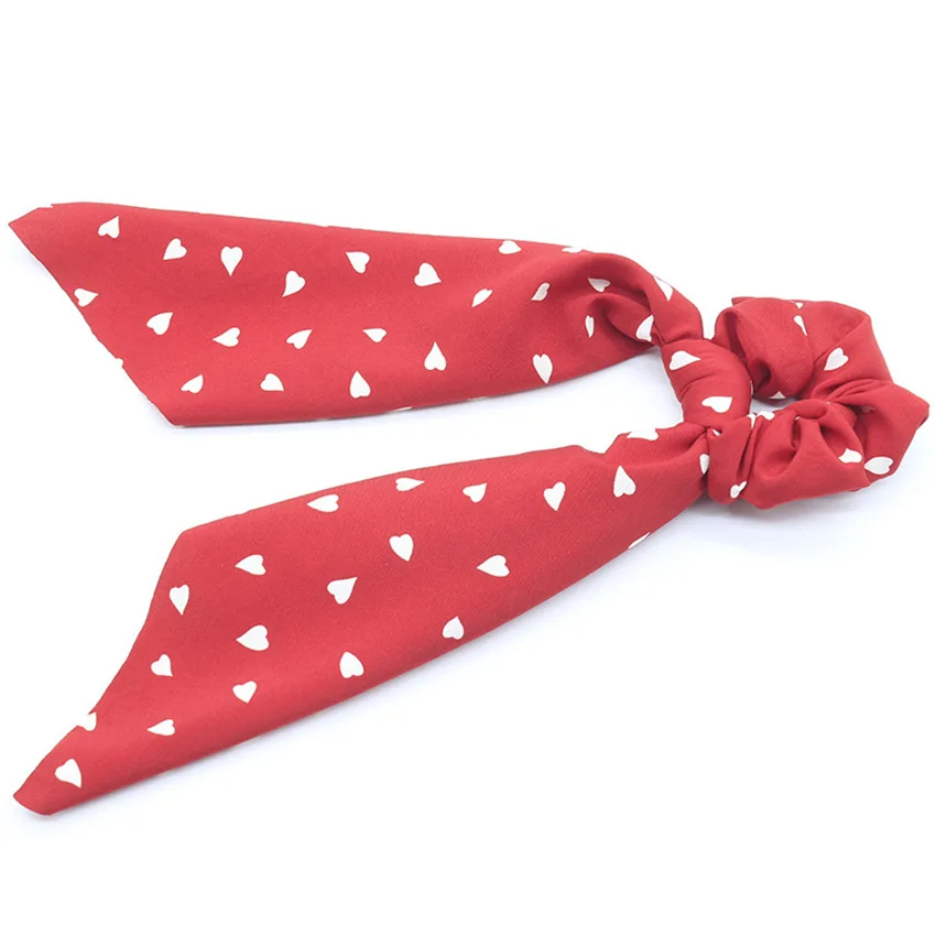 Рубашка в горошек с цветочным принтом и бантом из ленты для волос Scrunchies Женская