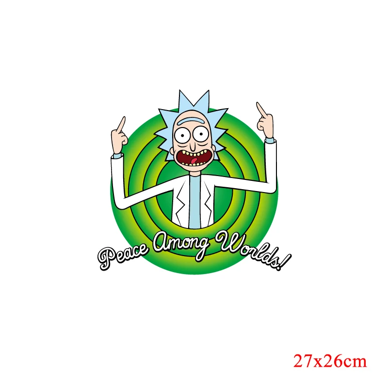 Nicediy Rick And накладки Morty железные нашивки в виде надписей для детской одежды DIY Футболка Значок наклейки аппликация на одежду DIY