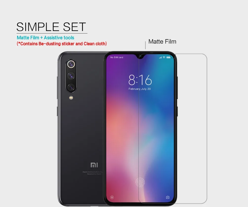 2 шт./лот для Xiaomi Mi 9 SE NILLKIN кристально прозрачная защитная пленка или Антибликовая
